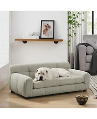 Aostirmotor Dog Bed with backrest and armrests