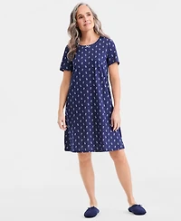 Charter Club Women's Short-Sleeve Sleepshirt, Macy's Exclusive