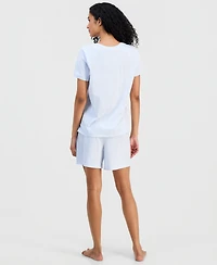 Charter Club Women's Short-Sleeve Pajamas Set, Created for Macy's