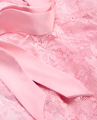 I.n.c. International Concepts Women's Lace Halter Plunge-Neck Bodysuit, Exclusively at Macy's