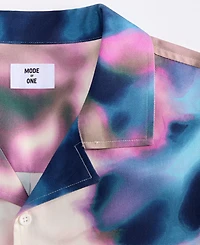 Mode of One Men's Relaxed-Fit Spray Tie Dye Short-Sleeve Shirt, Macy's Exclusive