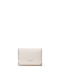 kate spade new york Halo Fine Grain Leather Trifold Wallet