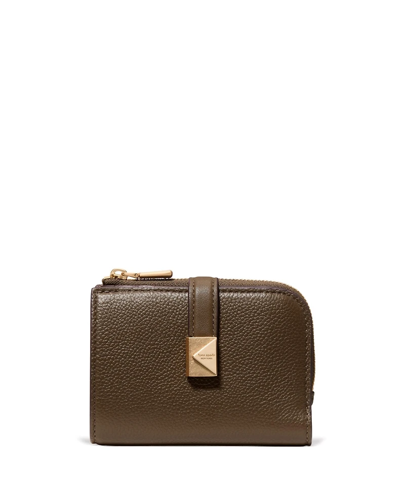 kate spade new york Deco Pebbled Leather Compact Wallet