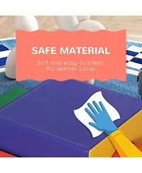 Soozier 4 Piece Climb and Crawl Activity Play Set Soft Secure Foam Playset