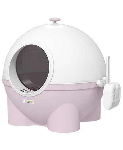 Aostirmotor Large Hooded Cat Litter Box with Lid