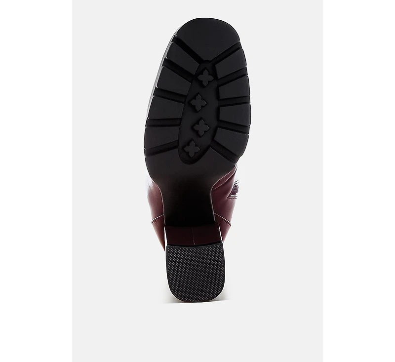 Womens hamiltons lace up block heel boots