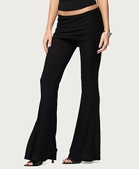 Edikted Women's Halli Foldover Mini Skirt Pants