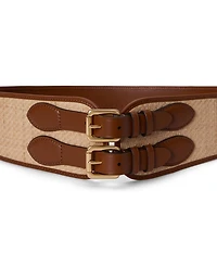 Lauren Ralph Double-Buckle Wide Belt