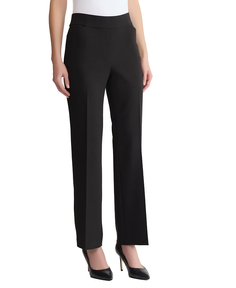 Jones New York Women's Mid-Rise Diagonal Trousers