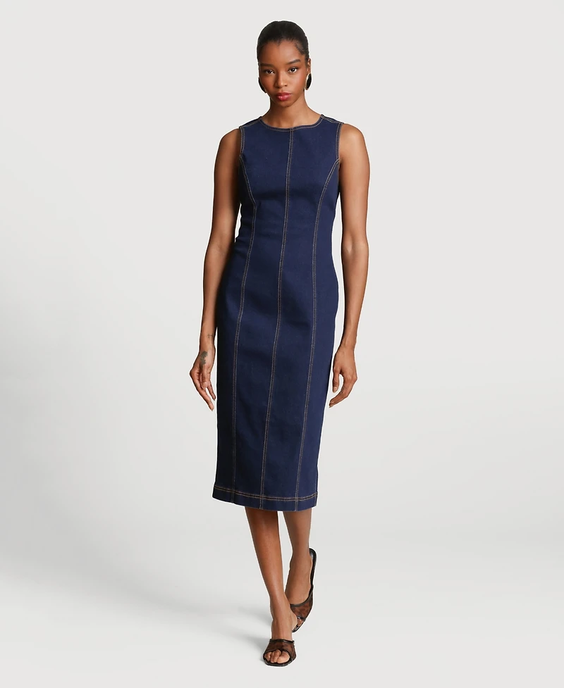 Avec Les Filles Women's Sleeveless Midi Dress