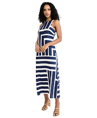Donna Morgan Women's Crewneck Maxi Dress