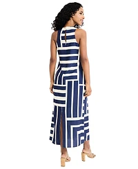 Donna Morgan Women's Crewneck Maxi Dress