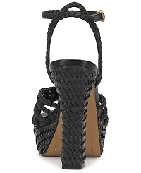 Vince Camuto Women's Samlee Braided Strappy Block Heel Platform Sandals