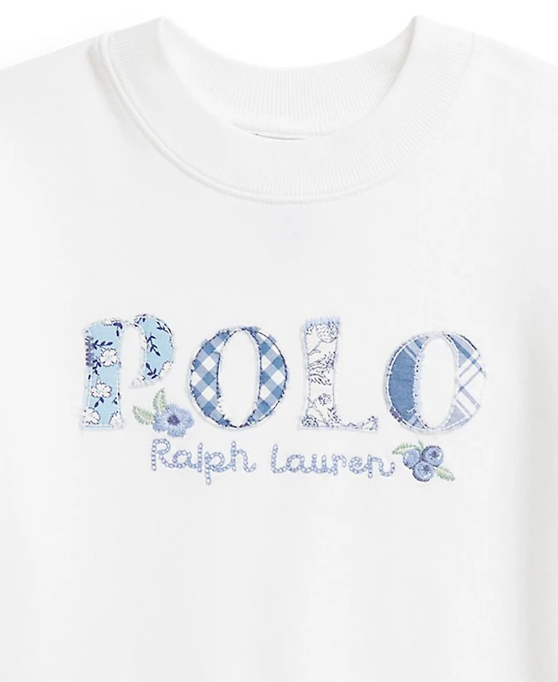 Polo Ralph Lauren Girls' 2T-6X Logo Crewneck Sweatshirt