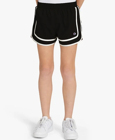 Champion Girls' 7-16 Two-Tone Varsity Pull-On Shorts