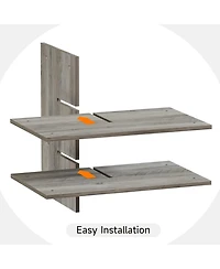 gaomon Entryway Shoe Bench with Storage & Cushioned Seat | Wooden Shoe Rack Organizer with Adjustable Shelves & Side Pockets for Hallway