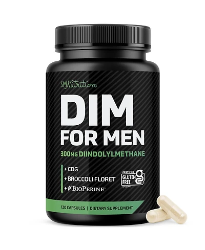 SMNutrition Dim 300mg Complex Capsules for Men, 120ct