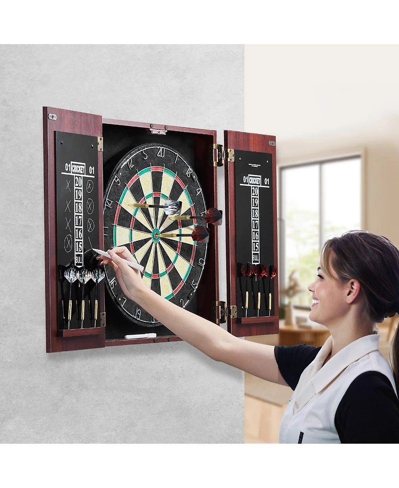 Mecale Archery Target, 20", 5-Layer Straw Round Target w/ Rope Handle, Outdoor Practice