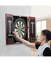 Mecale Archery Target, 20", 5-Layer Straw Round Target w/ Rope Handle, Outdoor Practice