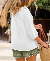 Cupshe Women's Feeling Zen Cover-Up Top