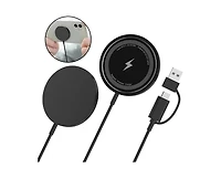 Risokeys 15W Max Fast Wireless Charging Pad, Magsafe Wireless Charger Compatible with iPhone 16/16Pro /16 Pro Max/iPhone 15/15Pro/15 Plus (black)