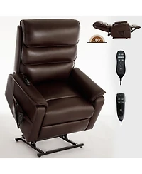 Boyel Living Dual Motor Power Lift Recliner Chair with Power-Remote Heat Massage and Heavy Duty Motion Mechanism