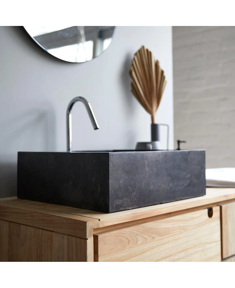 Tikamoon Marble Slats Washbasin