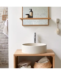 Tikamoon Gina Black Terrazzo round washbasin