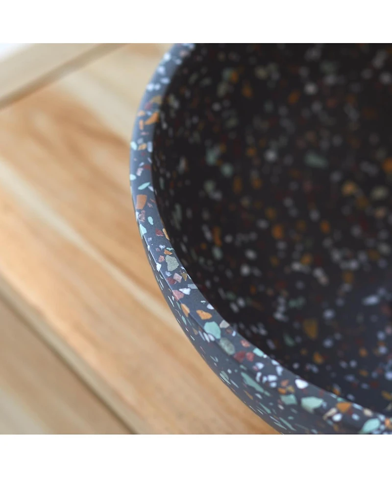Tikamoon Micha round confetti terrazzo basin