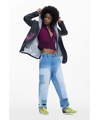 Desigual Women's Detachable knit blazer