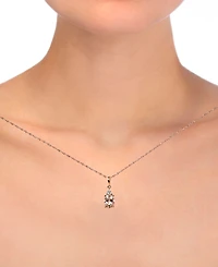 Macy's Morganite (1 ct. t.w.) & Diamond Accent Pendant Necklace in 10k Rose Gold