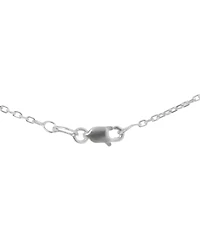 Macy's Tanzanite (5/8 ct. t.w.) & Diamond (1/10 ct. t.w.) Pendant Necklace in Sterling Silver