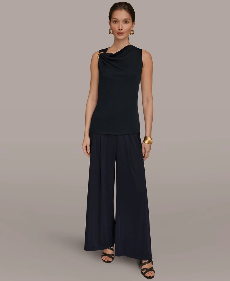 Donna Karan New York Women's Cowl Neck Top