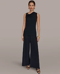Donna Karan New York Women's Cowl Neck Top
