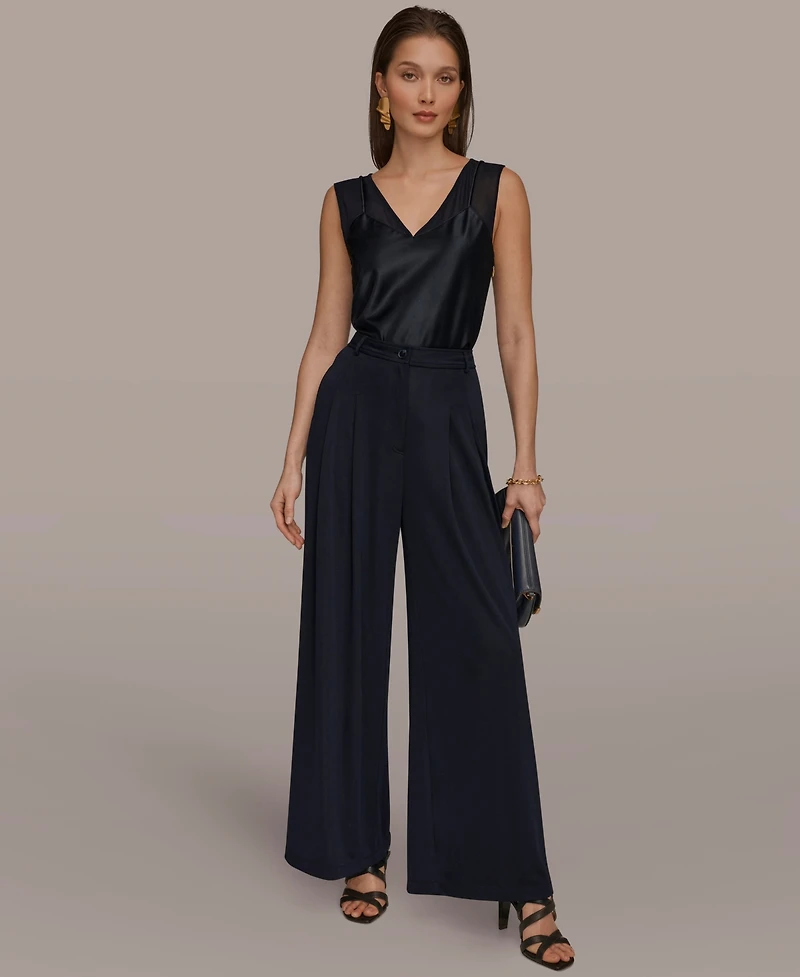 Donna Karan New York Women's Pleated Zip-Fly Pants