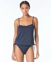 Michael Michael Kors Grommet Tankini Top Bikini Bottom