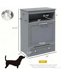 Aostirmotor Dog Feeders with Dog Raised Bowls