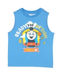 Thomas The Tank Engine Toddler Boys 3 Piece T-Shirt, Top and Shorts Outfit Set