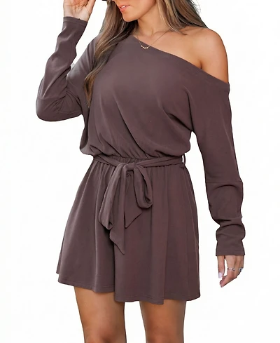 Cupshe Women's Casual Relaxed Tie Front Jumpsuit