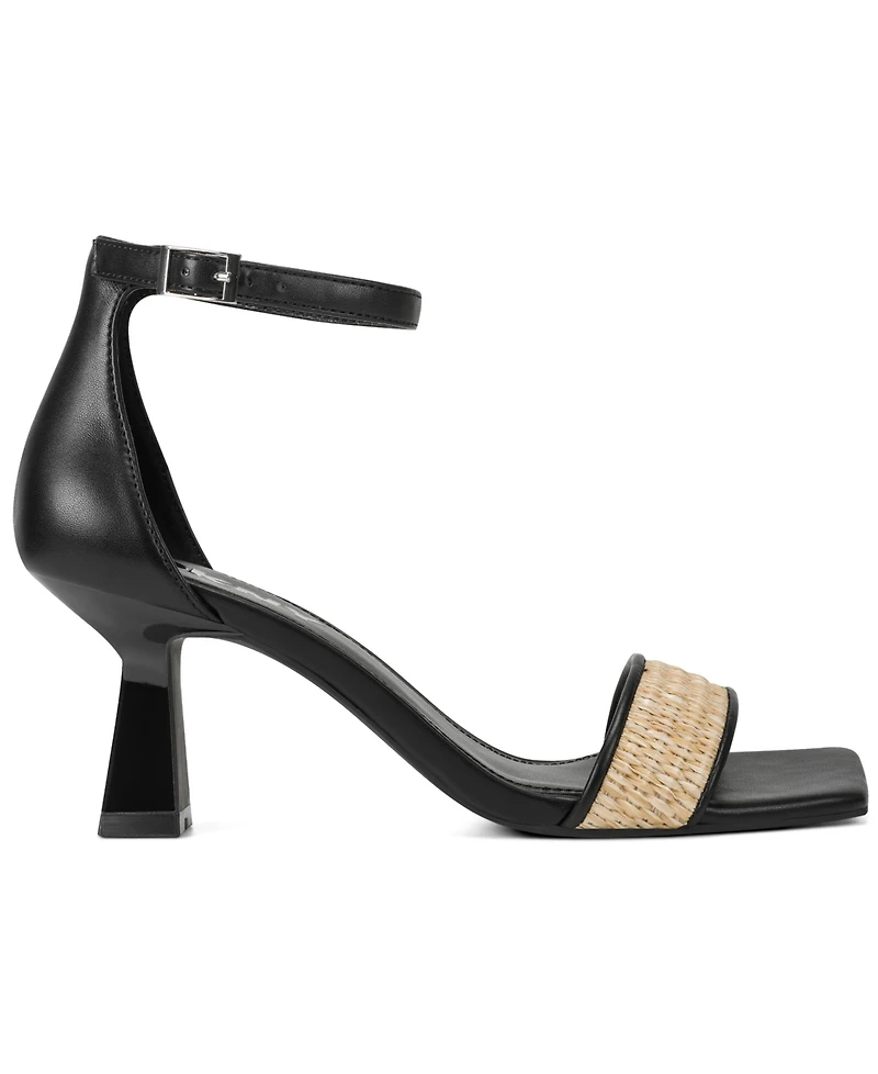 Dkny Women's Krazz Raffia Ankle Strap Sandals