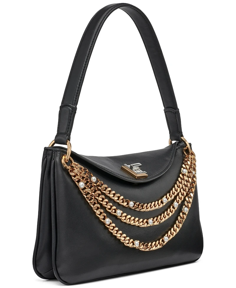 Karl Lagerfeld Paris Nadine Leather Shoulder Bag