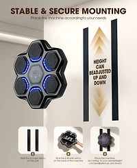 Sugift Music Boxing Machine Gym Fighting Equipment With Gloves