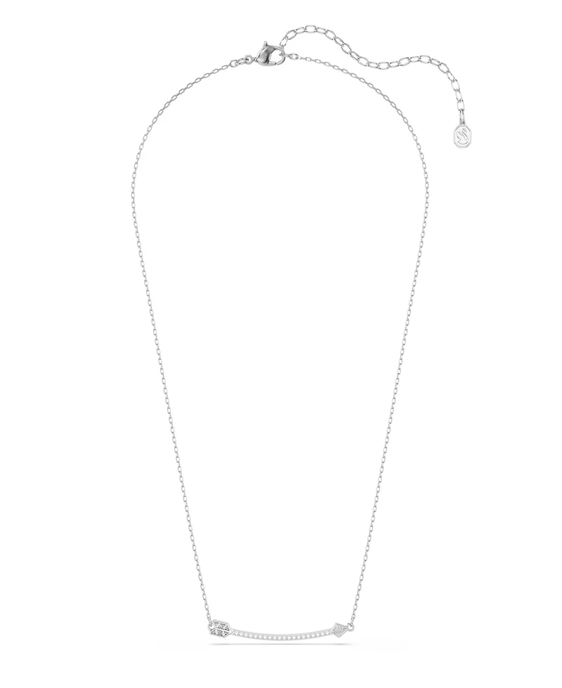 Swarovski Mixed Cuts, Arrow, White, Rhodium Plated Idyllia Pendant Necklaces