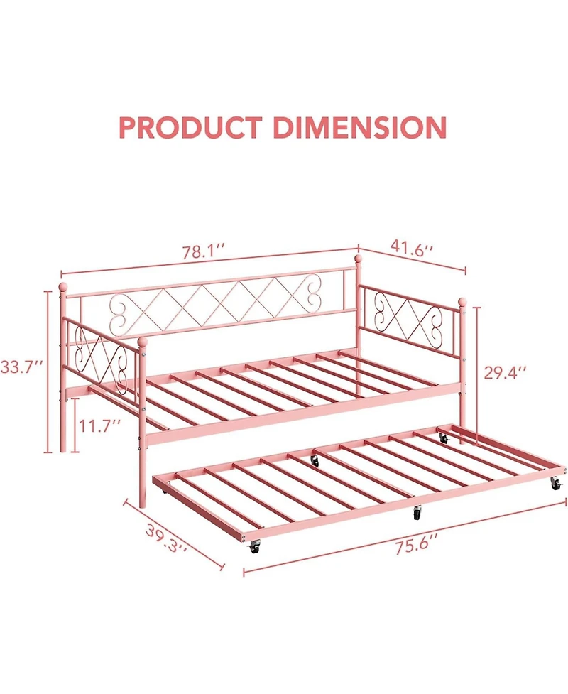 Gaomon Easy Assembly Daybed Space Saving, for Living Room