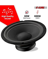 5 Core Drum Microphone Kit 9Pc All Metal Drummer Mics Tom/Snare & Cymbals Wired Instrument Drums Set