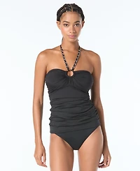 Michael Kors Women's Bandeau Neck Tankini Top