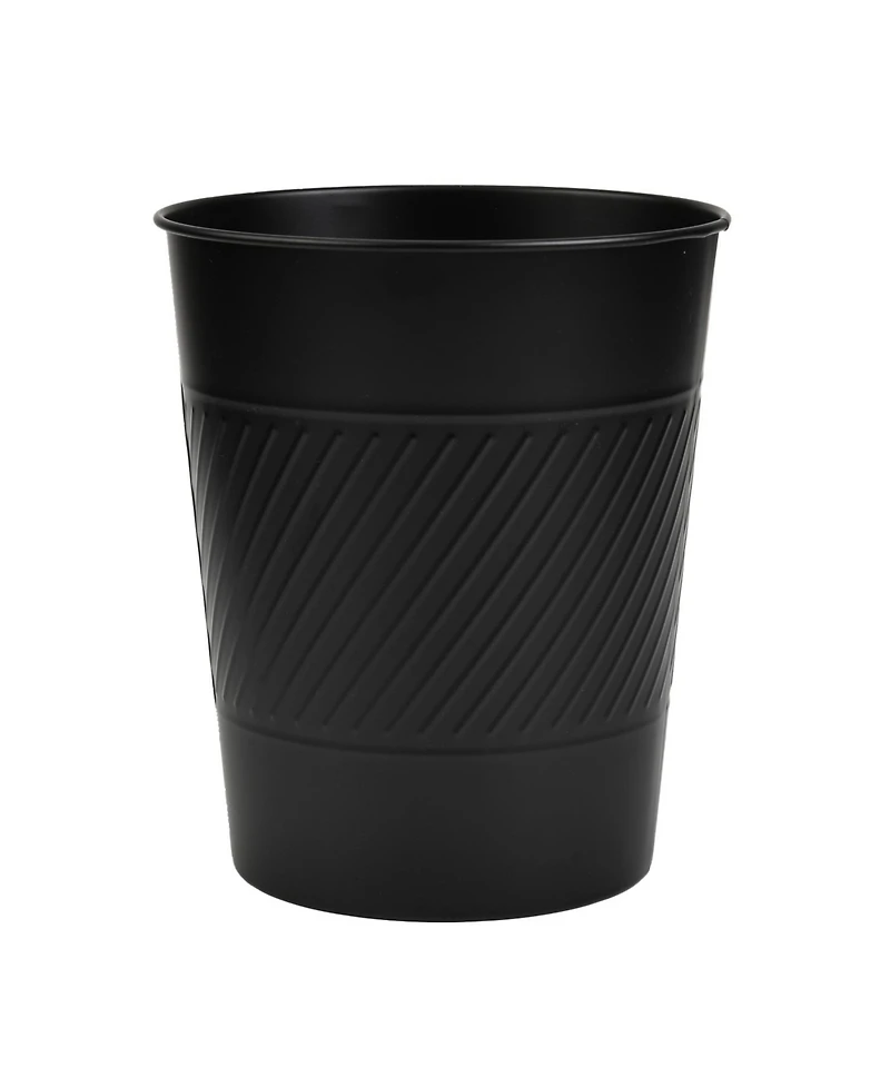 Cameo 5 Liter Waste Basket Can for Garbage, Round Open Top Trash Can for Bathroom Bedroom, Kitchen, Stainless Steel