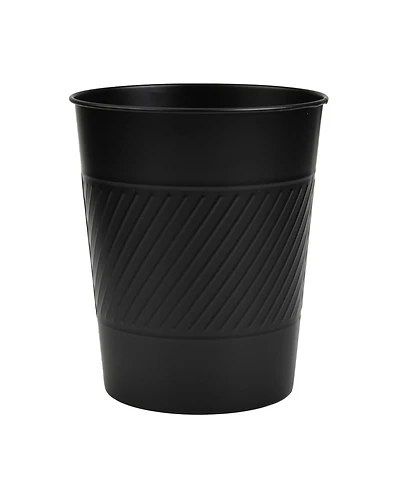 Cameo 5 Liter Waste Basket Can for Garbage, Round Open Top Trash Can for Bathroom Bedroom, Kitchen, Stainless Steel