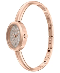 Michael Kors Women's Maude Three-Hand Rose Gold-Tone Stainless Steel Watch, 21mm