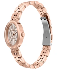 Michael Kors Women's Maude Three-Hand Rose Gold-Tone Stainless Steel Watch and Bracelet Set, 21MM
